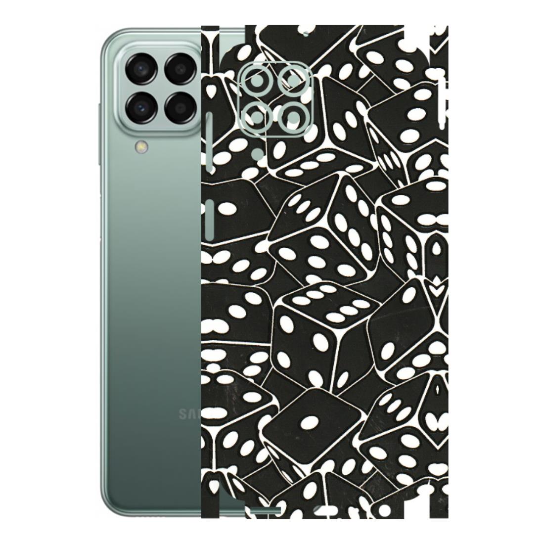 Samsung M/F/Note/Flip and C Phone Skins (All Models) - Big Black Dices - 3D Embossed Finish (L-106) Samsung Galaxy M33 (5G)