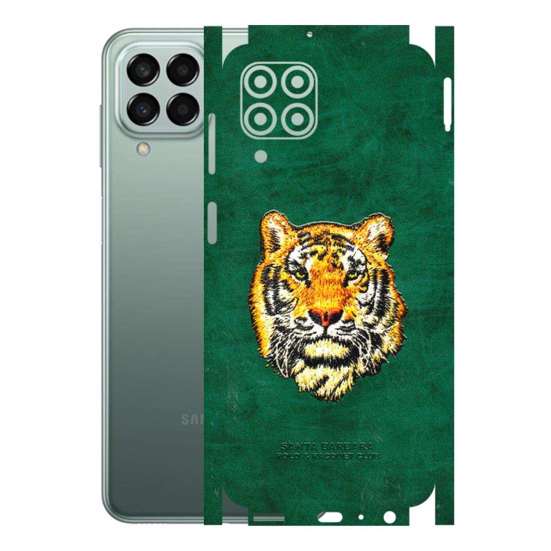 Samsung M/F/Note/Flip and C Phone Skins (All Models) - Leather Feel Tiger - 3D Embossed Finish (L-111) Samsung Galaxy M33 (5G)