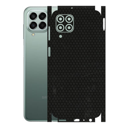 Samsung M/F/Note/Flip and C Phone Skins (All Models) - Black honeycomb - 3D Embossed Finish (L-114) Samsung Galaxy M33 (5G)