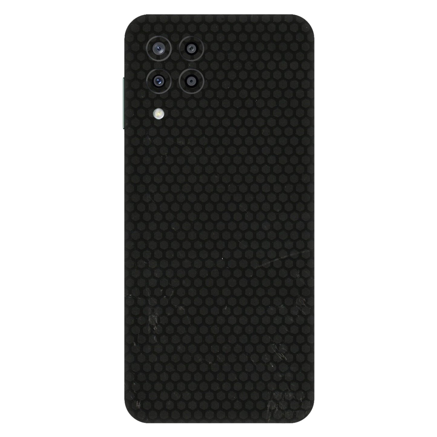 Samsung M/F/Note/Flip and C Phone Skins (All Models) - Black honeycomb - 3D Embossed Finish (L-114) Samsung Galaxy M33 (5G)