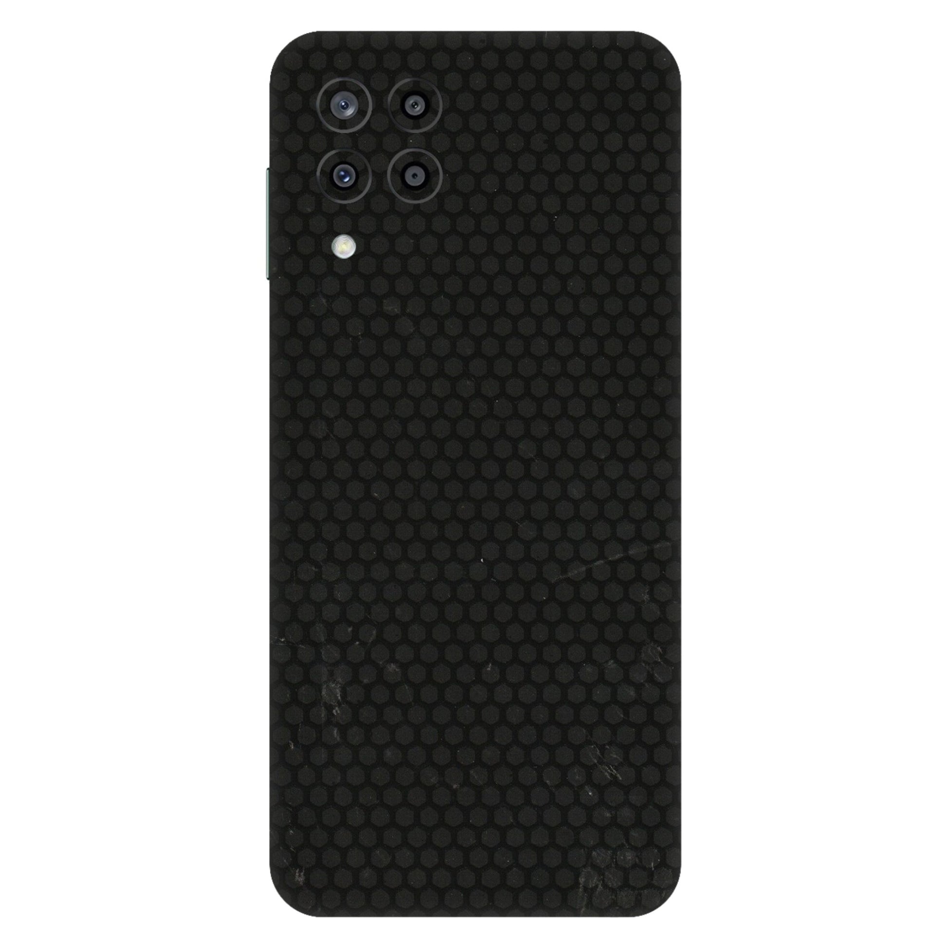 Samsung M/F/Note/Flip and C Phone Skins (All Models) - Black honeycomb - 3D Embossed Finish (L-114) Samsung Galaxy M33 (5G)