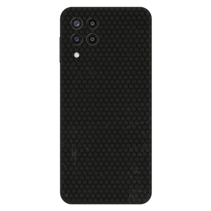 Samsung M/F/Note/Flip and C Phone Skins (All Models) - Black honeycomb - 3D Embossed Finish (L-114) Samsung Galaxy M33 (5G)