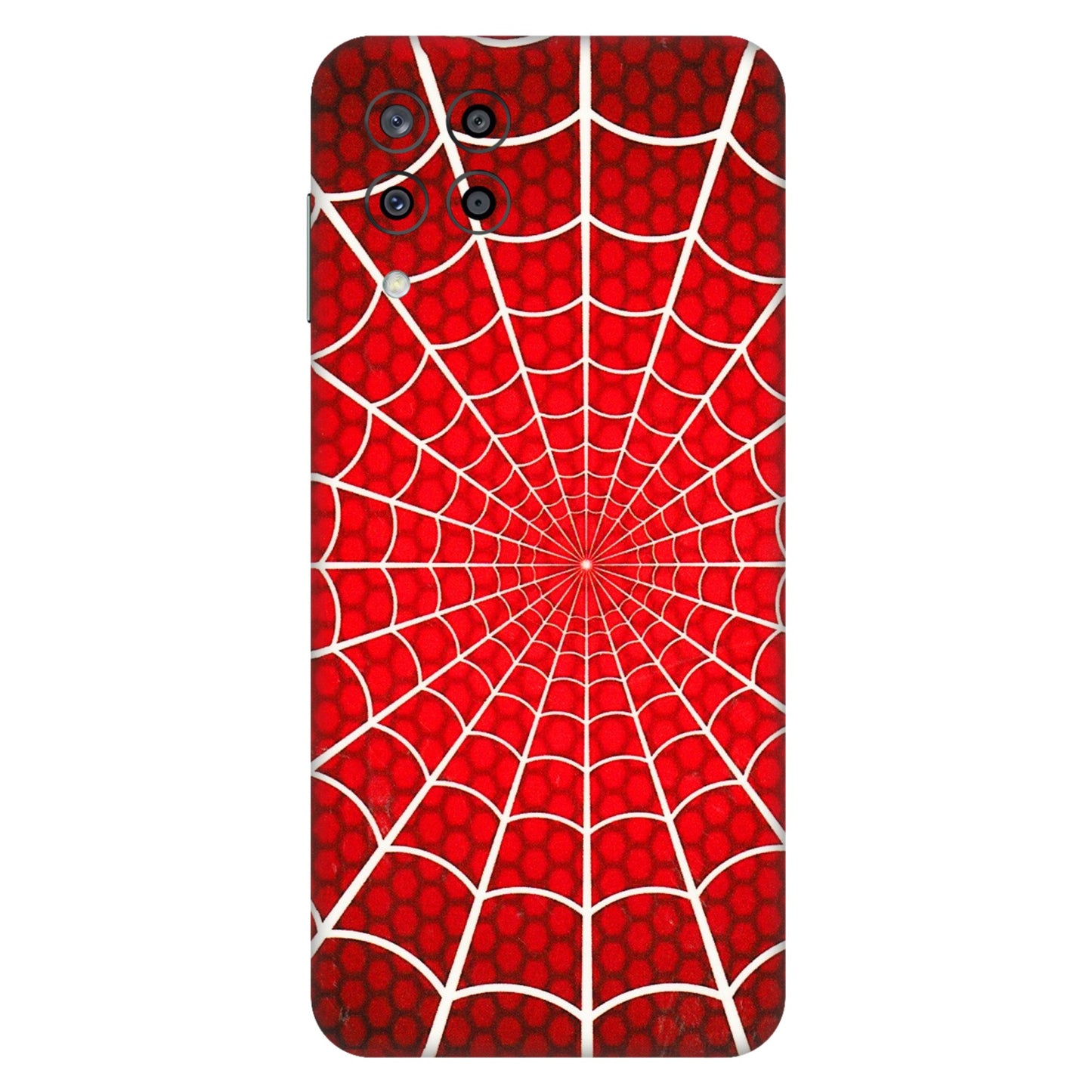 Samsung M/F/Note/Flip and C Phone Skins (All Models) - Classic Spidey Web - 3D Embossed Finish (L-115) Samsung Galaxy M33 (5G)