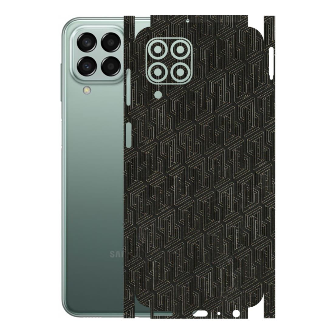 Samsung M/F/Note/Flip and C Phone Skins (All Models) - Black Abstract Pattern - 3D Embossed Finish (L-117) Samsung Galaxy M33 (5G)
