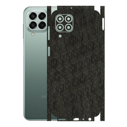 Samsung M/F/Note/Flip and C Phone Skins (All Models) - Black Abstract Pattern - 3D Embossed Finish (L-117) Samsung Galaxy M33 (5G)