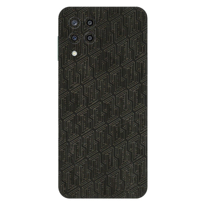 Samsung M/F/Note/Flip and C Phone Skins (All Models) - Black Abstract Pattern - 3D Embossed Finish (L-117) Samsung Galaxy M33 (5G)