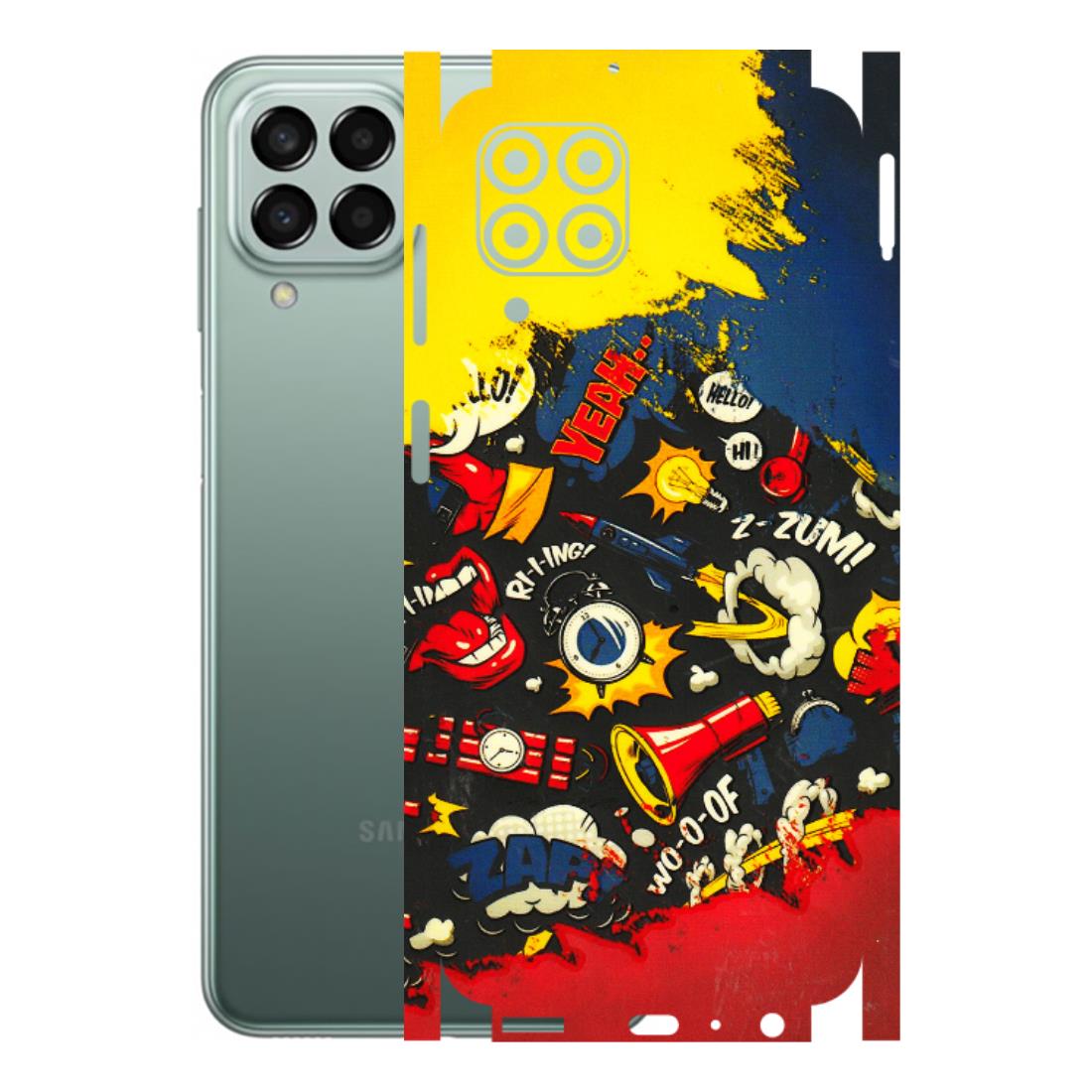 Samsung M/F/Note/Flip and C Phone Skins (All Models) - Pacific Doodle Art - 3D Embossed Finish (L-120) Samsung Galaxy M33 (5G)