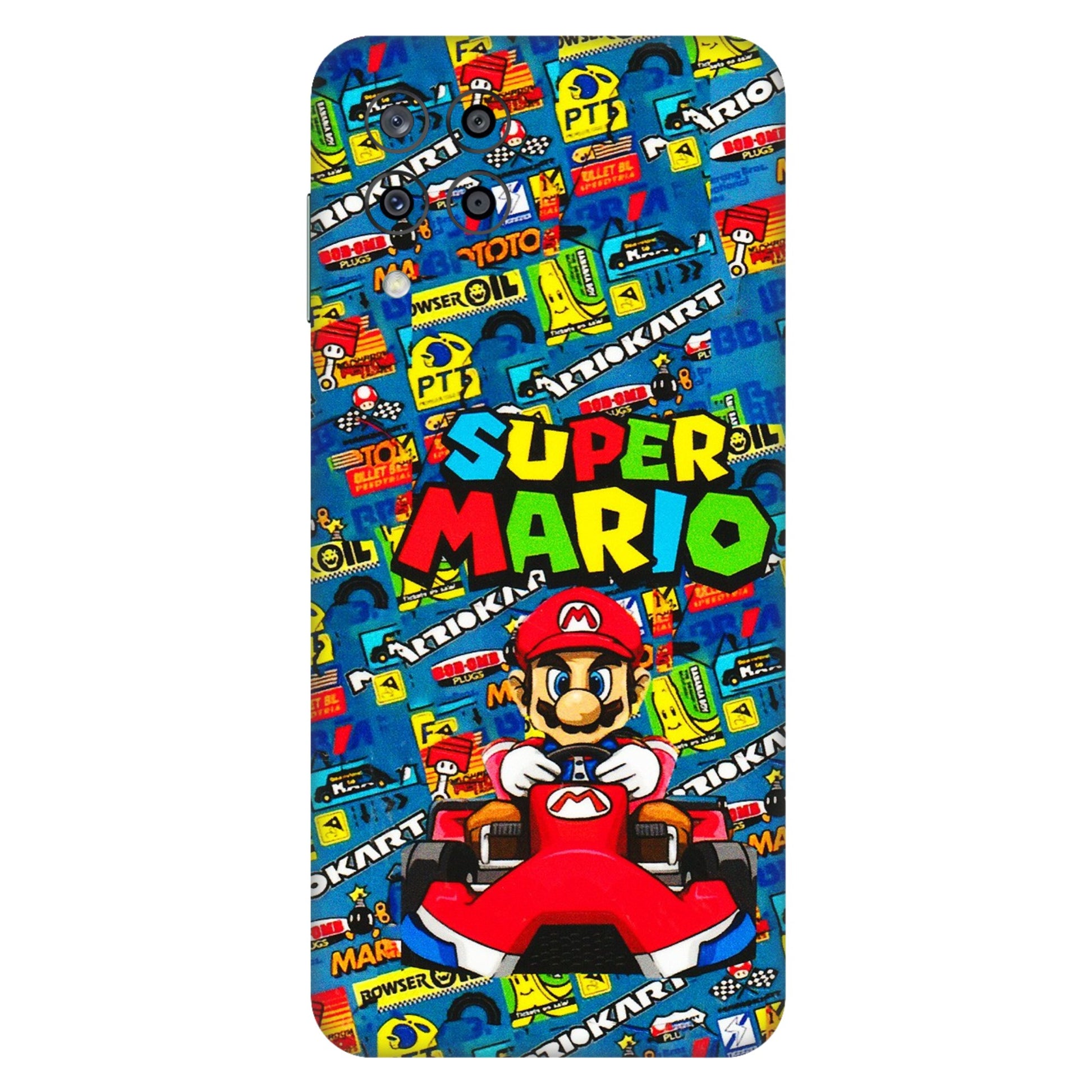 Samsung M/F/Note/Flip and C Phone Skins (All Models) - Super Mario Kart - 3D Embossed Finish (L-140) Samsung Galaxy M33 (5G)