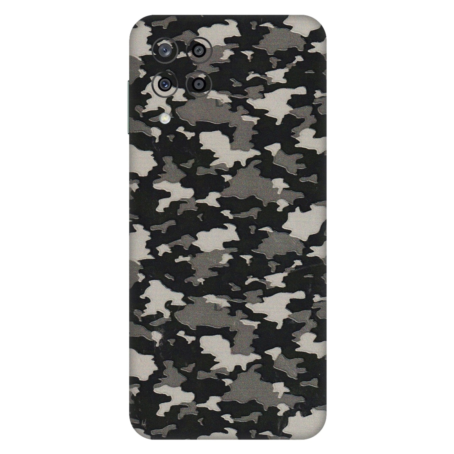 Samsung M/F/Note/Flip and C Phone Skins (All Models) - Black/Grey Camoflaunge - 3D Embossed Finish (L-142) Samsung Galaxy M33 (5G)