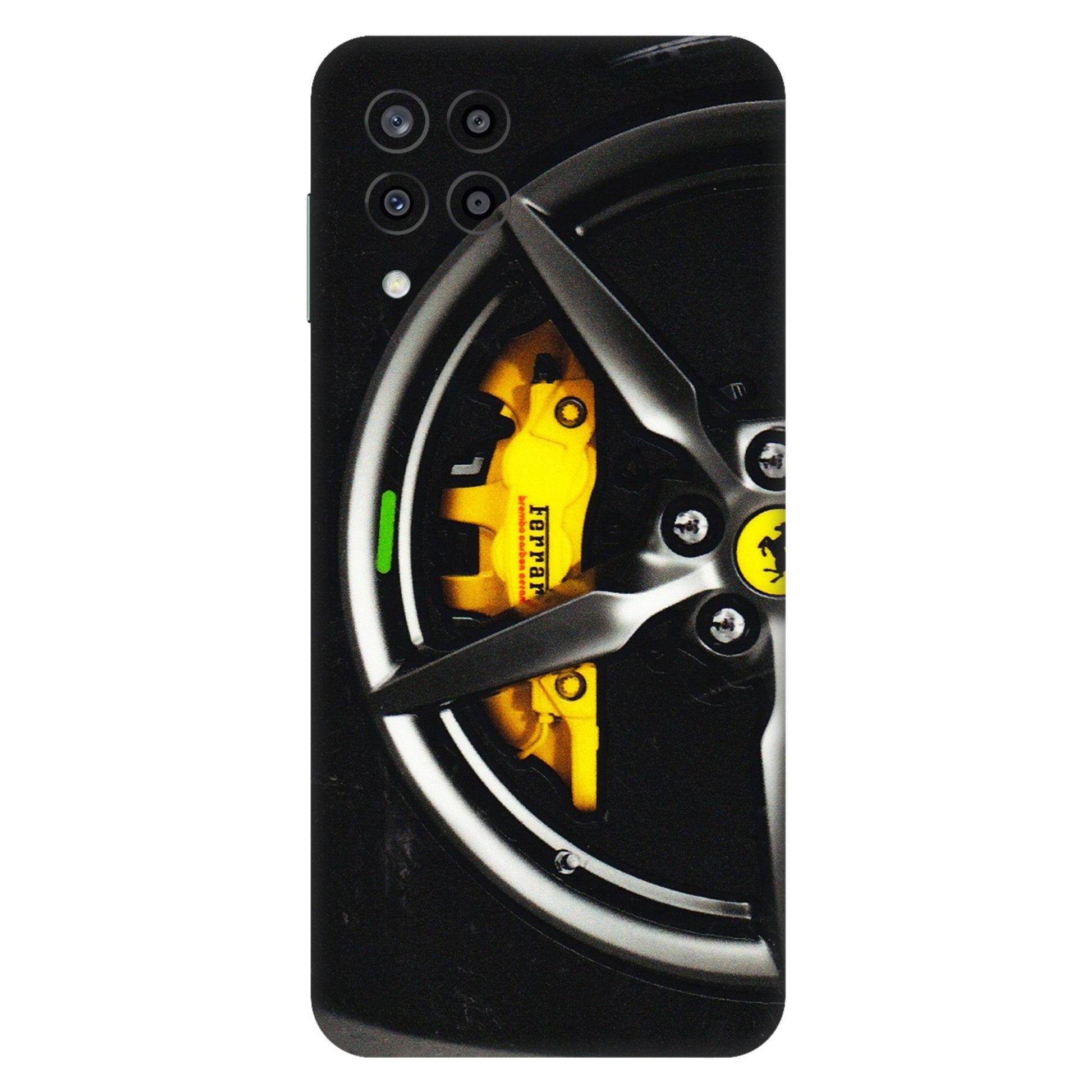 Samsung M/F/Note/Flip and C Phone Skins (All Models) - Ferrari Wheel Alloy - 3D Embossed Finish (L-173) Samsung Galaxy M33 (5G)