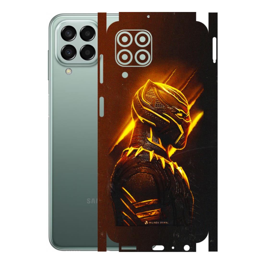 Samsung M/F/Note/Flip and C Phone Skins (All Models) - Gold Black Panther - 3D Embossed Finish (L-181) Samsung Galaxy M33 (5G)