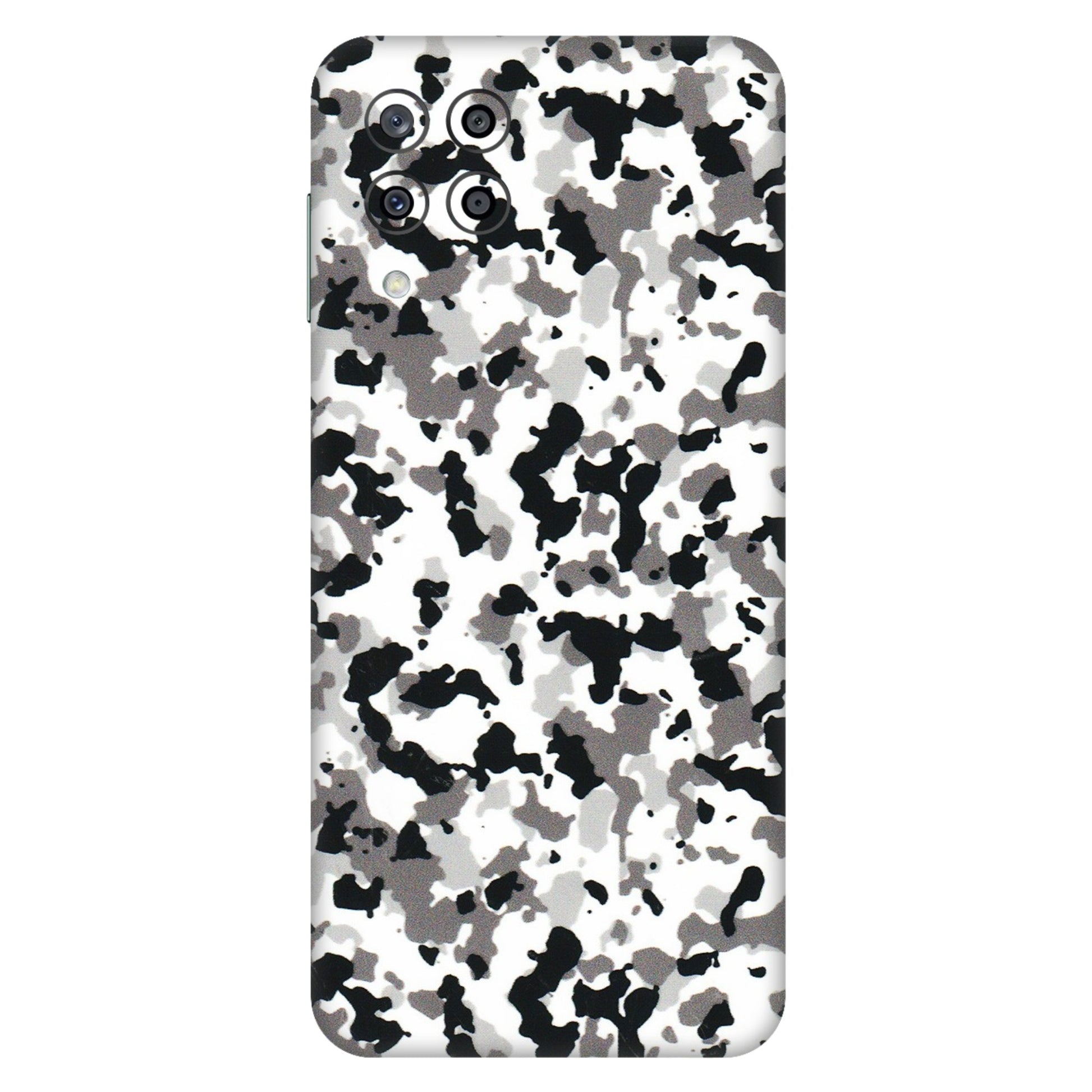 Samsung M/F/Note/Flip and C Phone Skins (All Models) - White Black Camouflage - 3D Embossed Finish (L-18) Samsung Galaxy M33 (5G)