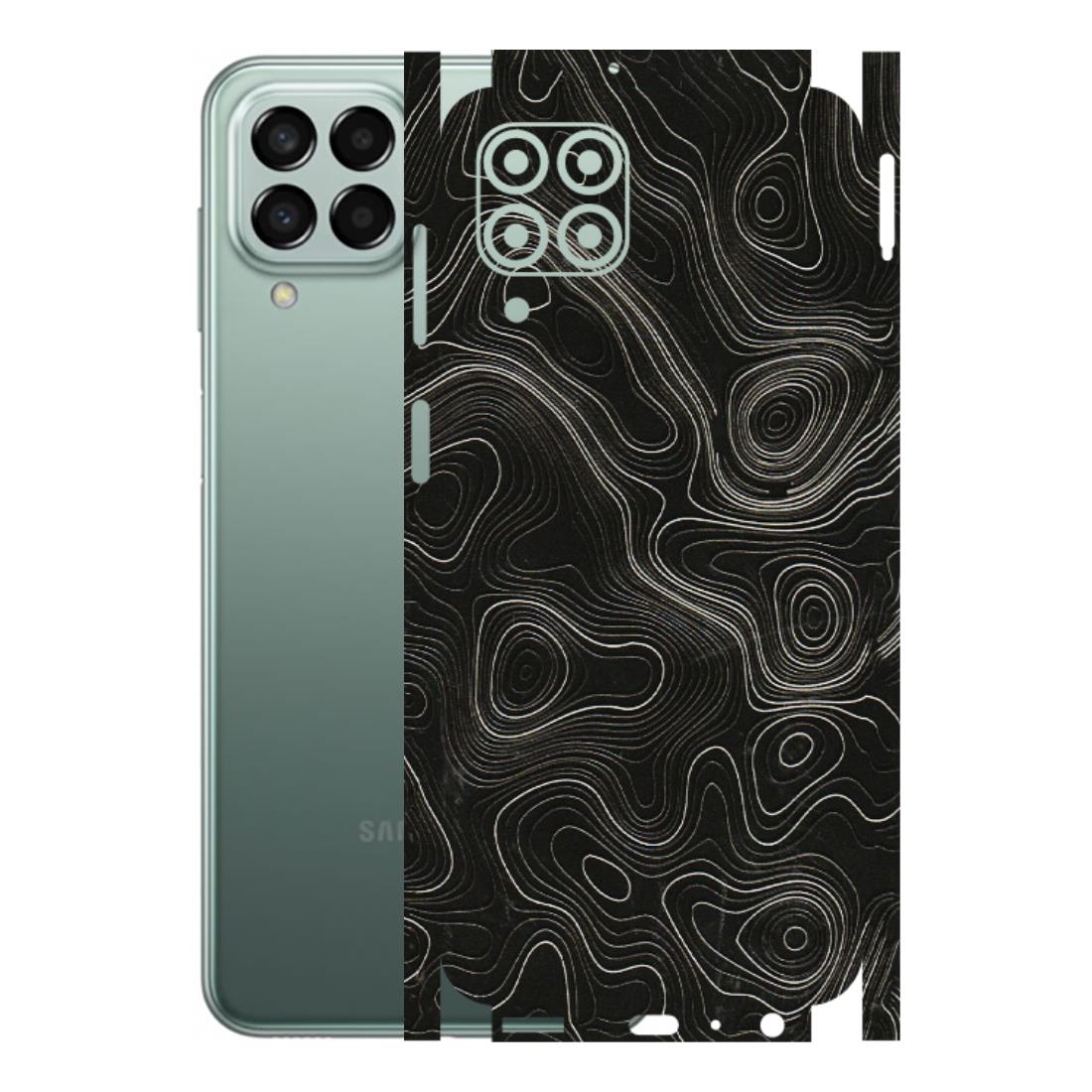 Samsung M/F/Note/Flip and C Phone Skins (All Models) - Black Swirl - 3D Embossed Finish (L-196) Samsung Galaxy M33 (5G)