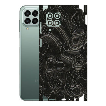 Samsung M/F/Note/Flip and C Phone Skins (All Models) - Black Swirl - 3D Embossed Finish (L-196) Samsung Galaxy M33 (5G)