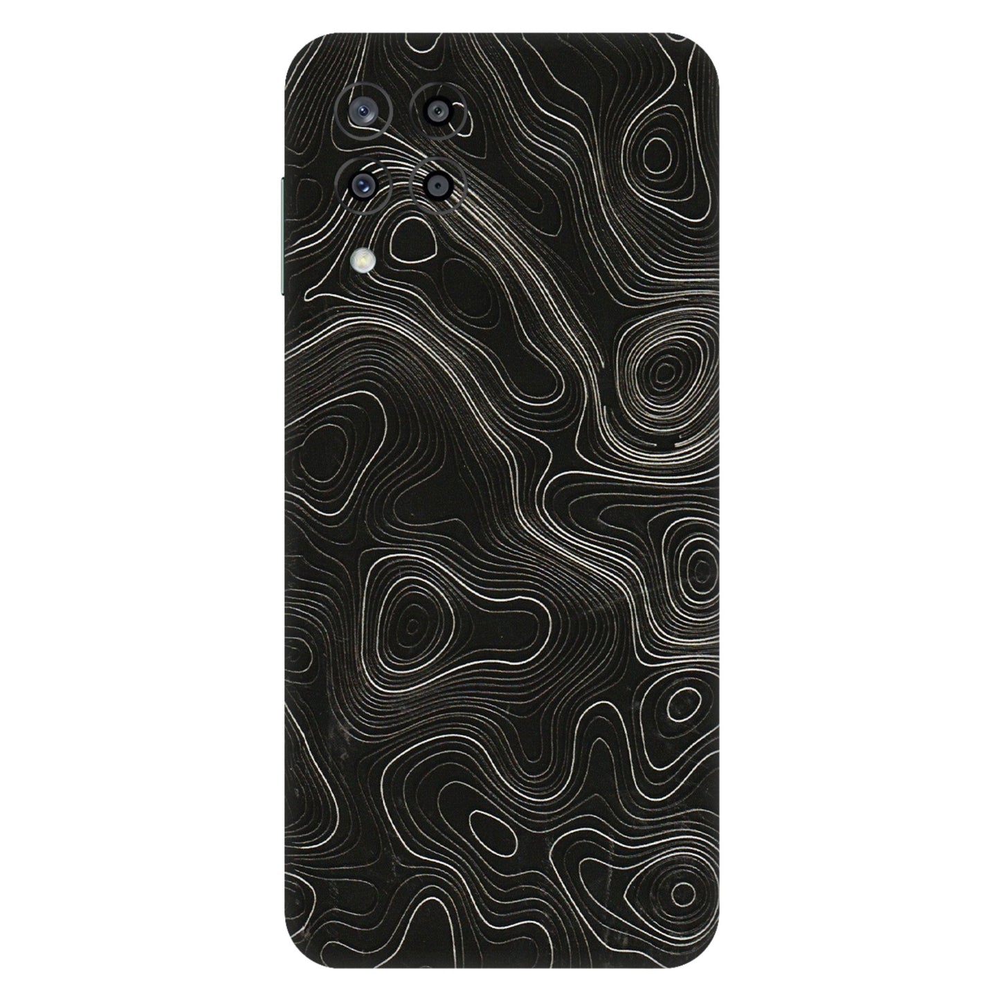 Samsung M/F/Note/Flip and C Phone Skins (All Models) - Black Swirl - 3D Embossed Finish (L-196) Samsung Galaxy M33 (5G)