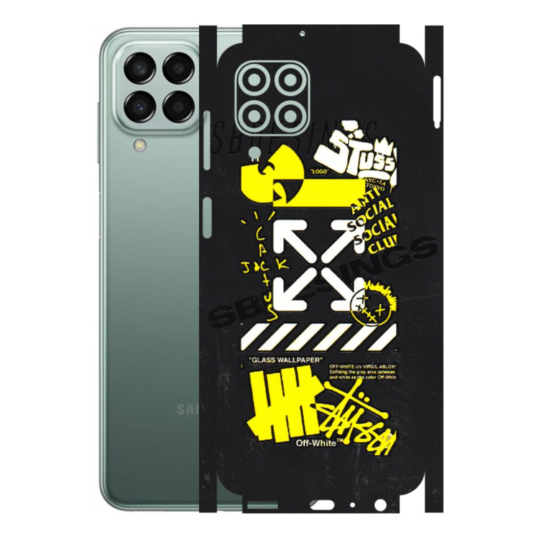 Samsung M/F/Note/Flip and C Phone Skins (All Models) - Anti Social Graffiti - 3D Embossed Finish (L-198) Samsung Galaxy M33 (5G)
