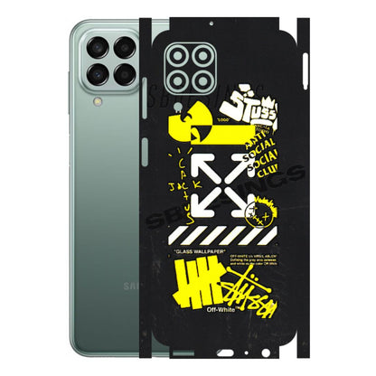 Samsung M/F/Note/Flip and C Phone Skins (All Models) - Anti Social Graffiti - 3D Embossed Finish (L-198) Samsung Galaxy M33 (5G)