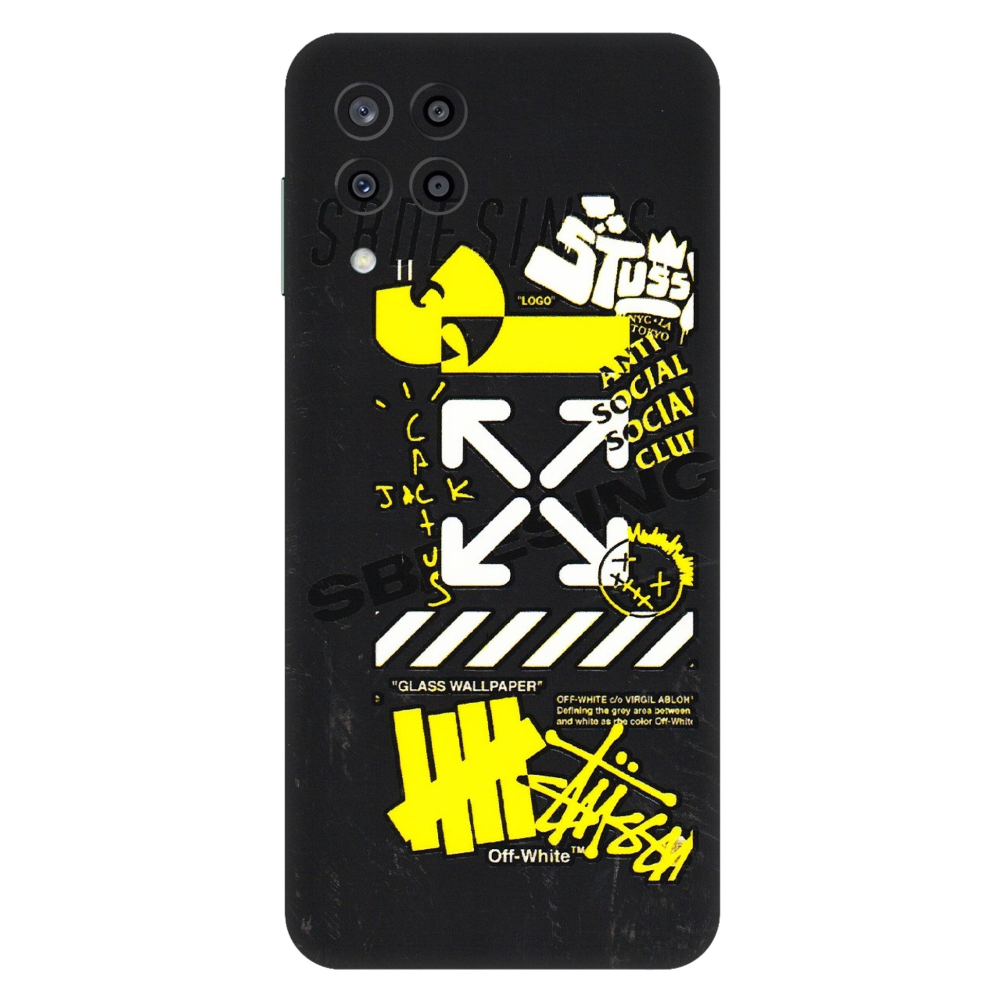 Samsung M/F/Note/Flip and C Phone Skins (All Models) - Anti Social Graffiti - 3D Embossed Finish (L-198) Samsung Galaxy M33 (5G)