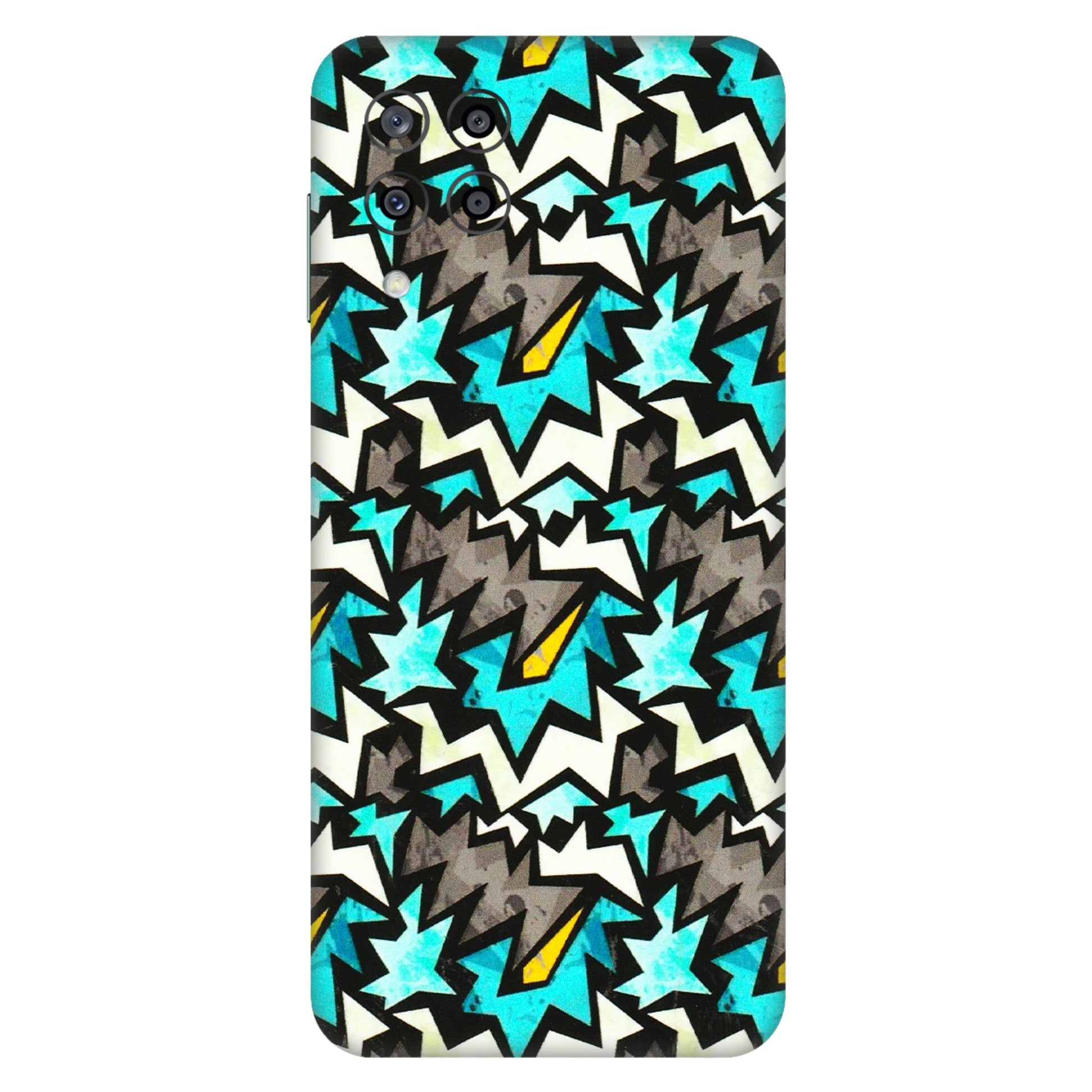 Samsung M/F/Note/Flip and C Phone Skins (All Models) - Funky Zig Zag - 3D Embossed Finish (L-223) Samsung Galaxy M33 (5G)