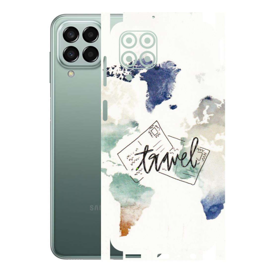 Samsung M/F/Note/Flip and C Phone Skins (All Models) - Travel The World - 3D Embossed Finish (L-232) Samsung Galaxy M33 (5G)