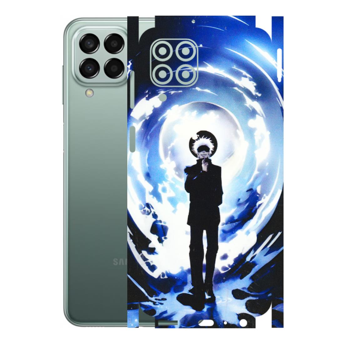 Samsung M/F/Note/Flip and C Phone Skins (All Models) - Satoru Gojo Dark Blue - 3D Embossed Finish (L-235) Samsung Galaxy M33 (5G)