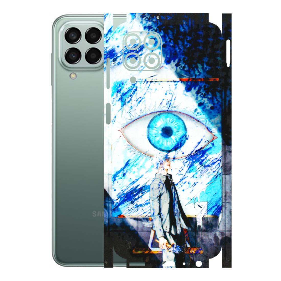 Samsung M/F/Note/Flip and C Phone Skins (All Models) - Gojo Satoru evil eye - 3D Embossed Finish (L-239) Samsung Galaxy M33 (5G)