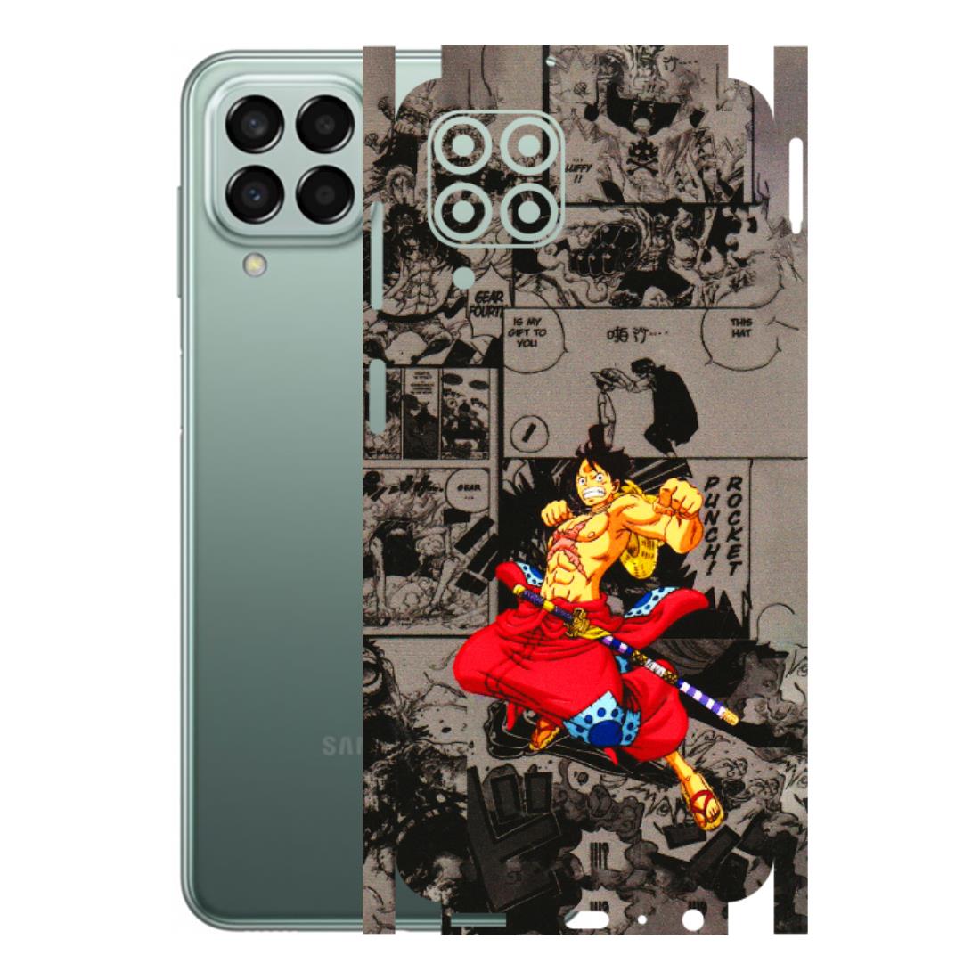 Samsung M/F/Note/Flip and C Phone Skins (All Models) - One Piece Rocket Punch Manga - 3D Embossed Finish (L-25) Samsung Galaxy M33 (5G)