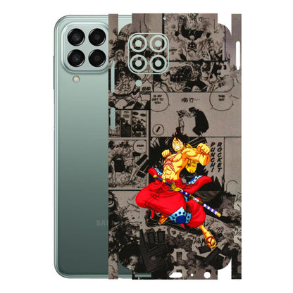 Samsung M/F/Note/Flip and C Phone Skins (All Models) - One Piece Rocket Punch Manga - 3D Embossed Finish (L-25) Samsung Galaxy M33 (5G)