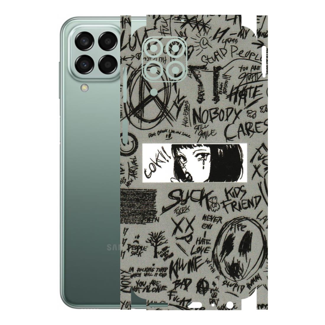 Samsung M/F/Note/Flip and C Phone Skins (All Models) - Never Have Love Anime - 3D Embossed Finish (L-260) Samsung Galaxy M33 (5G)