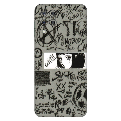Samsung M/F/Note/Flip and C Phone Skins (All Models) - Never Have Love Anime - 3D Embossed Finish (L-260) Samsung Galaxy M33 (5G)