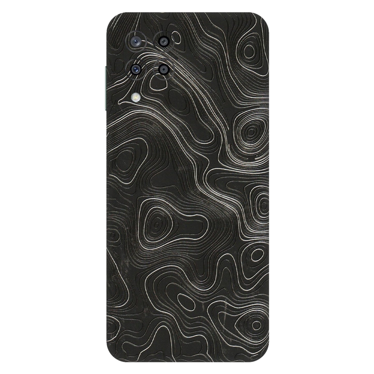 Samsung M/F/Note/Flip and C Phone Skins (All Models) - Abstract White Line Map - 3D Embossed Finish (L-269) Samsung Galaxy M33 (5G)