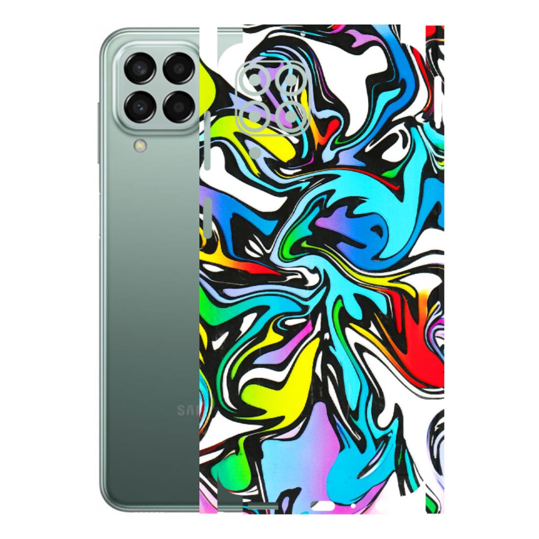 Samsung M/F/Note/Flip and C Phone Skins (All Models) - Abstract Colour Paints - 3D Embossed Finish (L-271) Samsung Galaxy M33 (5G)