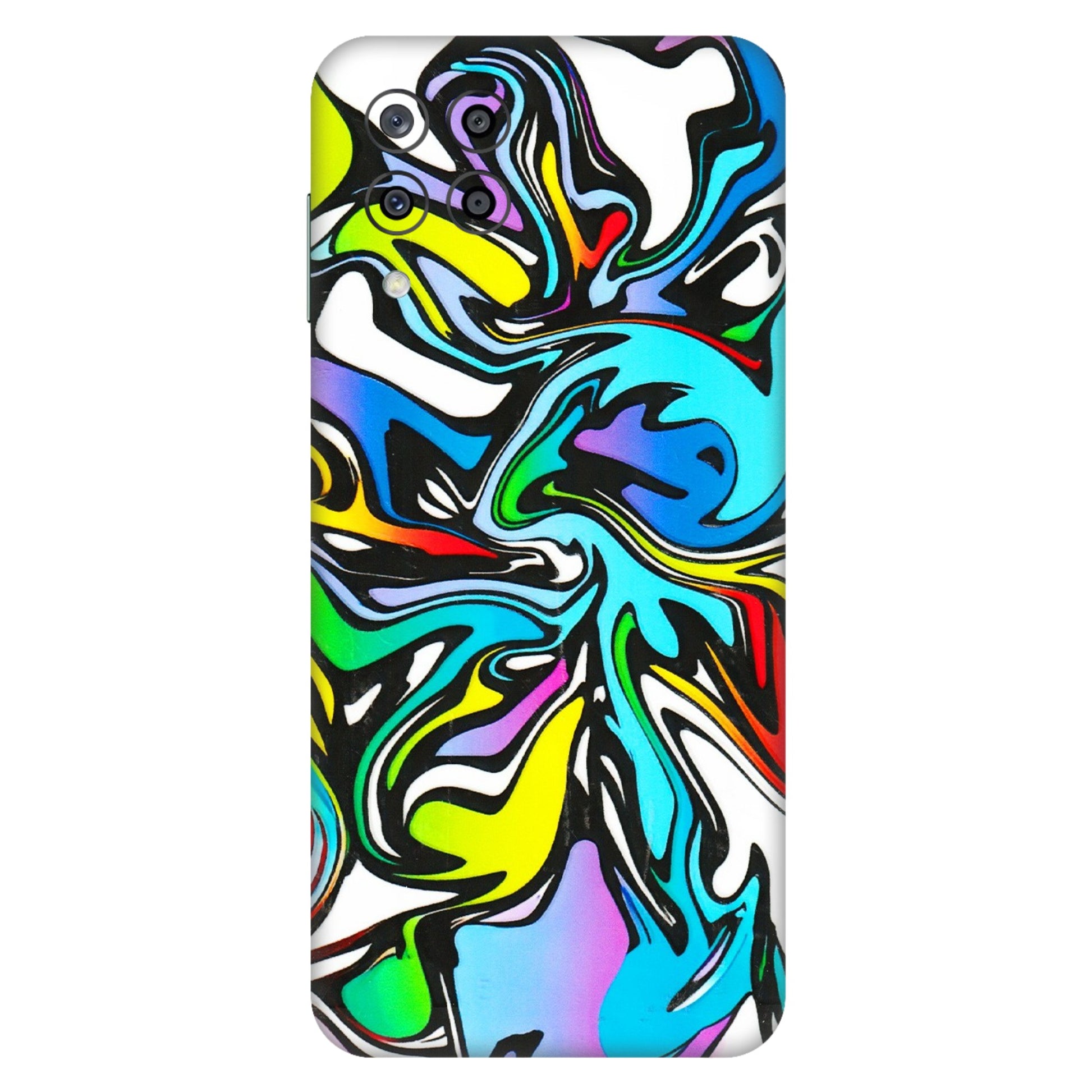 Samsung M/F/Note/Flip and C Phone Skins (All Models) - Abstract Colour Paints - 3D Embossed Finish (L-271) Samsung Galaxy M33 (5G)