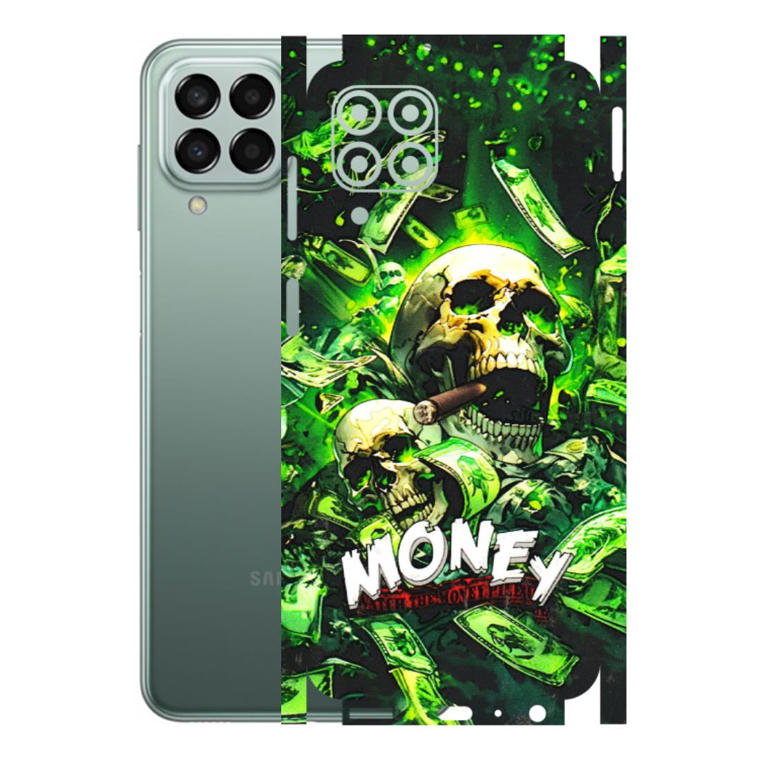 Samsung M/F/Note/Flip and C Phone Skins (All Models) - Skull Money - 3D Embossed Finish (L-303) Samsung Galaxy M33 (5G)