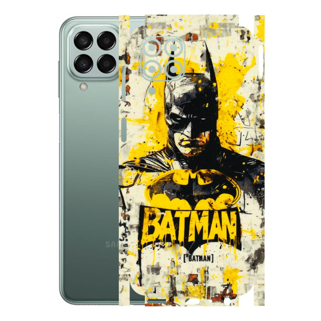 Samsung M/F/Note/Flip and C Phone Skins (All Models) - Batman Yellow BT - 3D Embossed Finish (L-304) Samsung Galaxy M33 (5G)