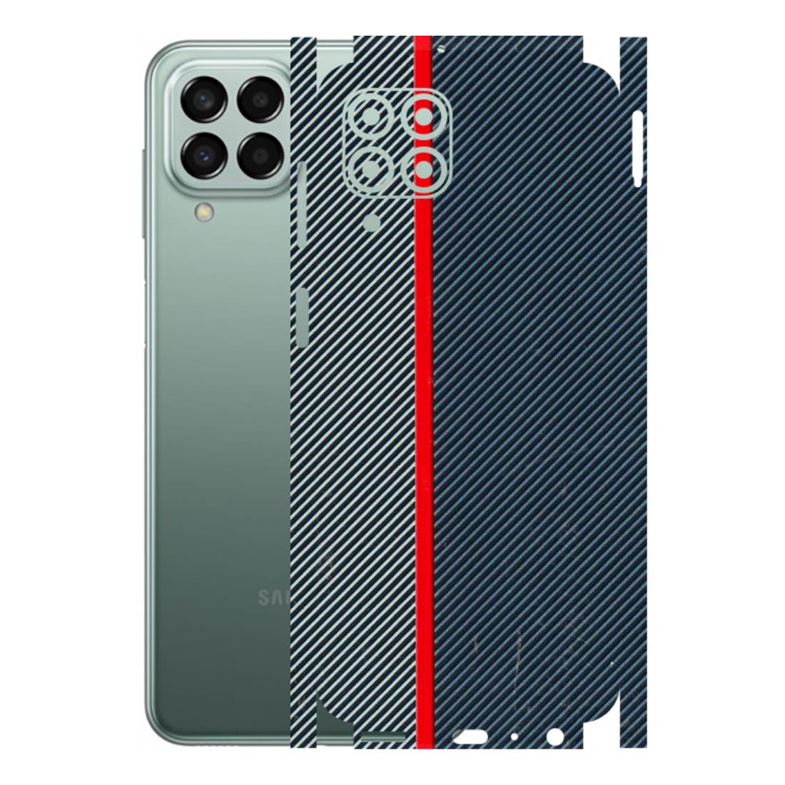 Samsung M/F/Note/Flip and C Phone Skins (All Models) - Blue Sober Lines - 3D Embossed Finish (L-305) Samsung Galaxy M33 (5G)