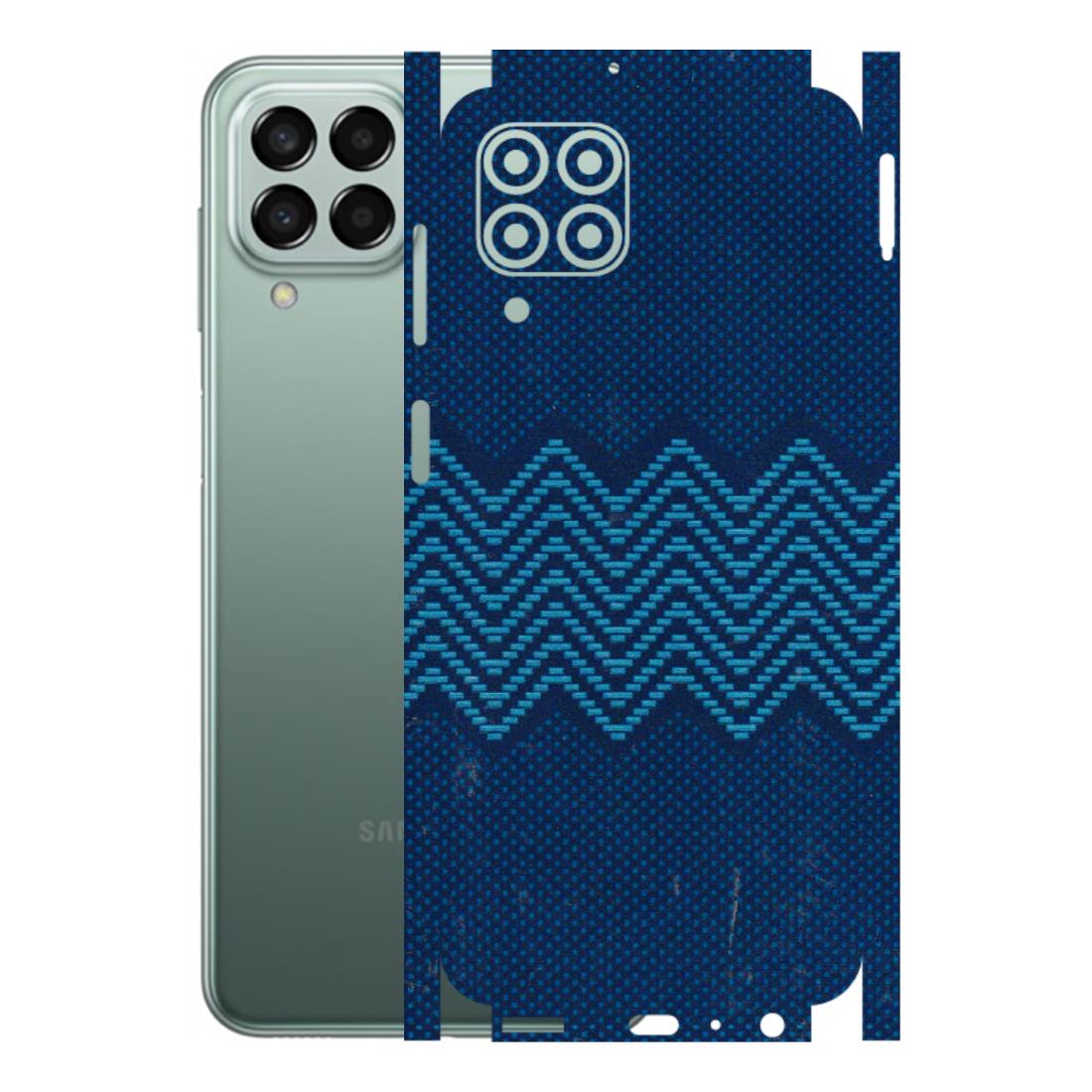 Samsung M/F/Note/Flip and C Phone Skins (All Models) - Blue Sober Waves - 3D Embossed Finish (L-306) Samsung Galaxy M33 (5G)