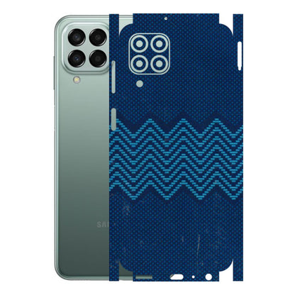Samsung M/F/Note/Flip and C Phone Skins (All Models) - Blue Sober Waves - 3D Embossed Finish (L-306) Samsung Galaxy M33 (5G)