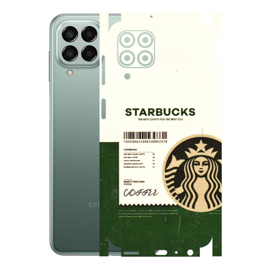 Samsung M/F/Note/Flip and C Phone Skins (All Models) - Starbucks Barcode - 3D Embossed Finish (L-308) Samsung Galaxy M33 (5G)