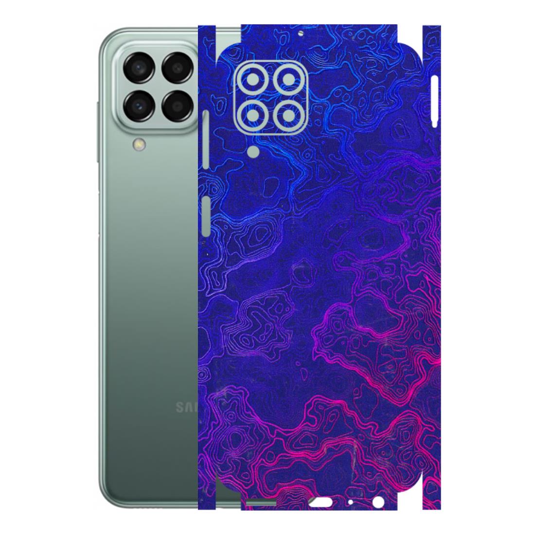 Samsung M/F/Note/Flip and C Phone Skins (All Models) - Purple Ripples Swirl - 3D Embossed Finish (L-314) Samsung Galaxy M33 (5G)