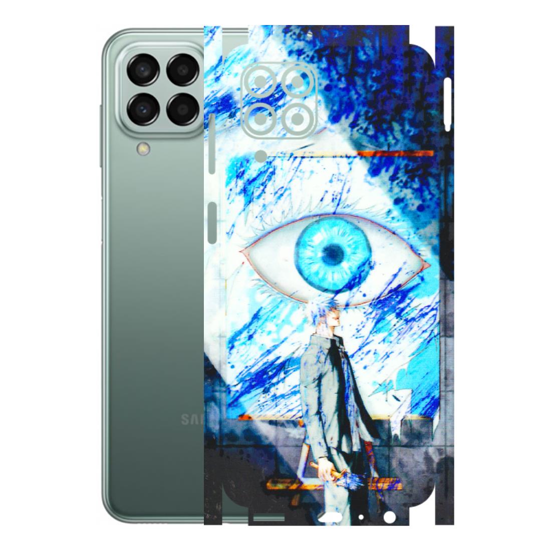 Samsung M/F/Note/Flip and C Phone Skins (All Models) - Anime Sea Blue Eye - 3D Embossed Finish (L-318) Samsung Galaxy M33 (5G)