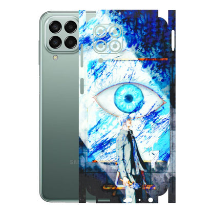 Samsung M/F/Note/Flip and C Phone Skins (All Models) - Anime Sea Blue Eye - 3D Embossed Finish (L-318) Samsung Galaxy M33 (5G)