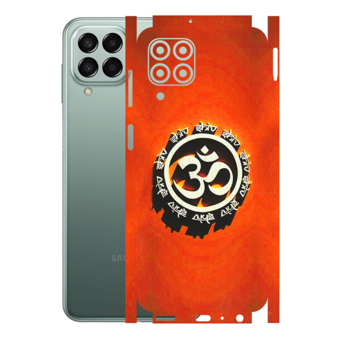 Samsung M/F/Note/Flip and C Phone Skins (All Models) - Aum Shiv Orange - 3D Embossed Finish (L-32) Samsung Galaxy M33 (5G)