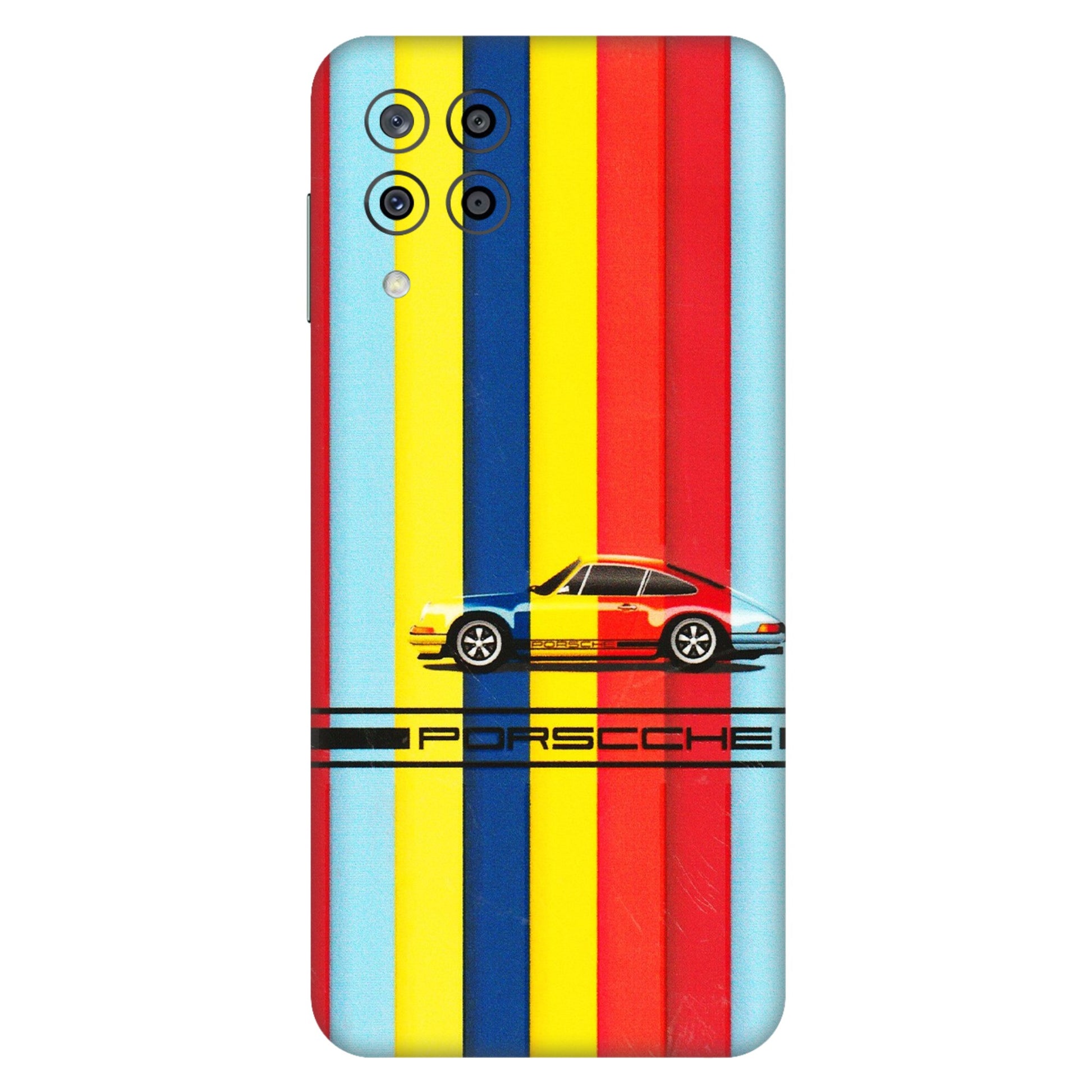Samsung M/F/Note/Flip and C Phone Skins (All Models) - Multicolour Porche - 3D Embossed Finish (L-39) Samsung Galaxy M33 (5G)