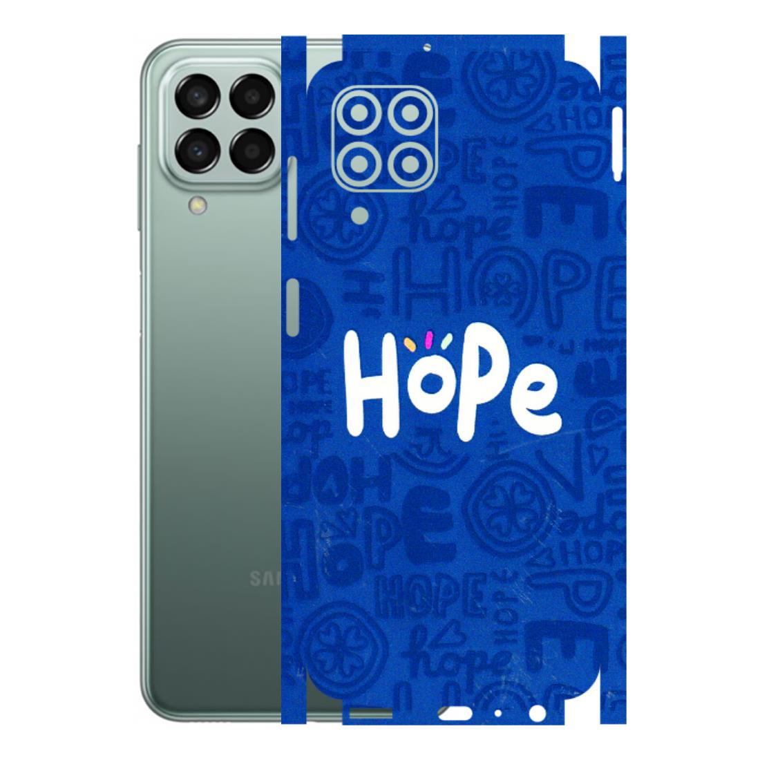 Samsung M/F/Note/Flip and C Phone Skins (All Models) - Hope Doodles Blue - 3D Embossed Finish (L-43) Samsung Galaxy M33 (5G)