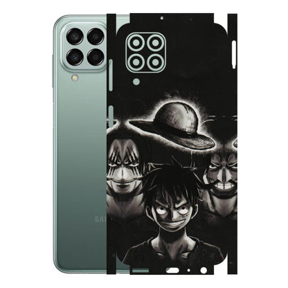 Samsung M/F/Note/Flip and C Phone Skins (All Models) - Black Luffy Hat - 3D Embossed Finish (L-57) Samsung Galaxy M33 (5G)