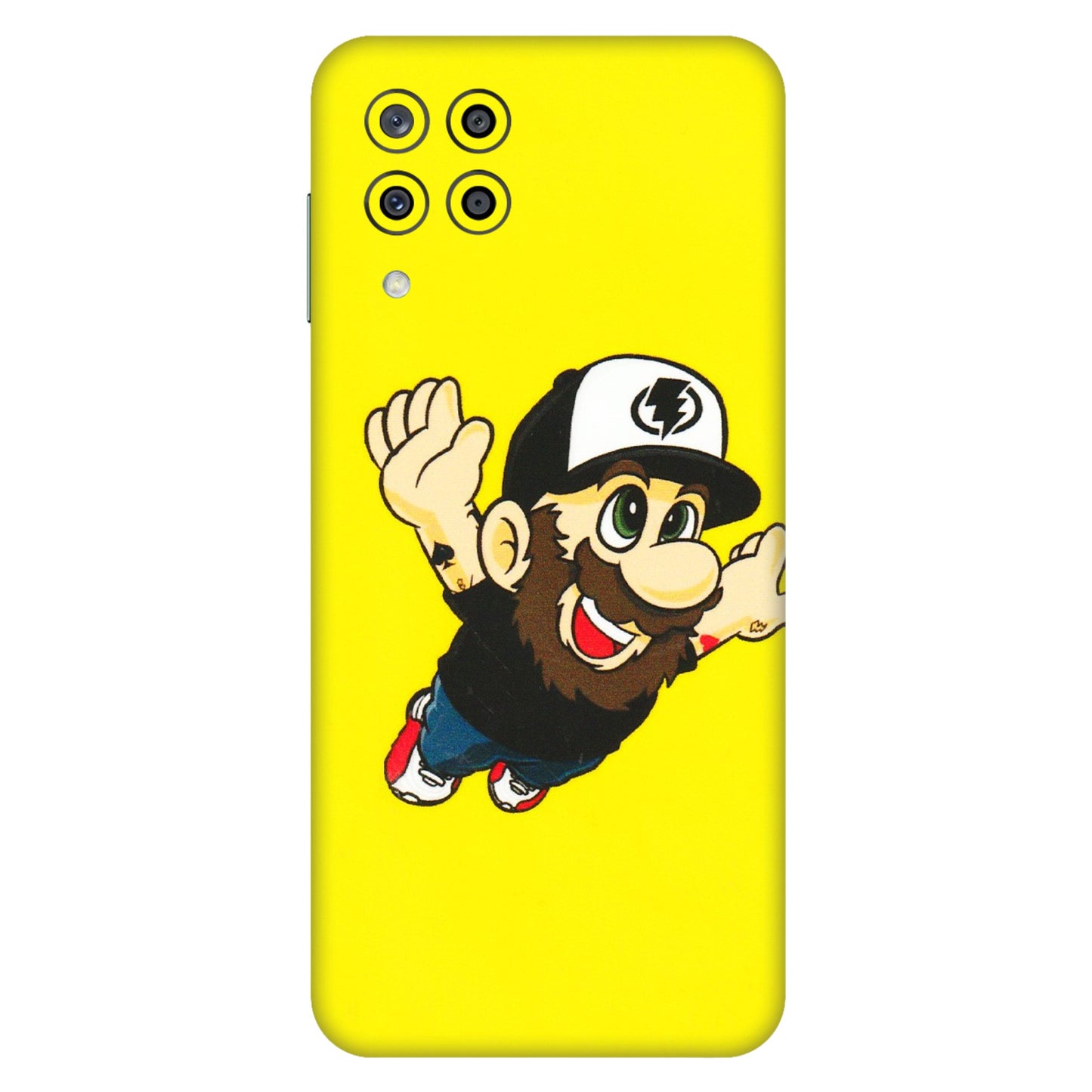 Samsung M/F/Note/Flip and C Phone Skins (All Models) - Flying Beardo - 3D Embossed Finish (L-60) Samsung Galaxy M33 (5G)