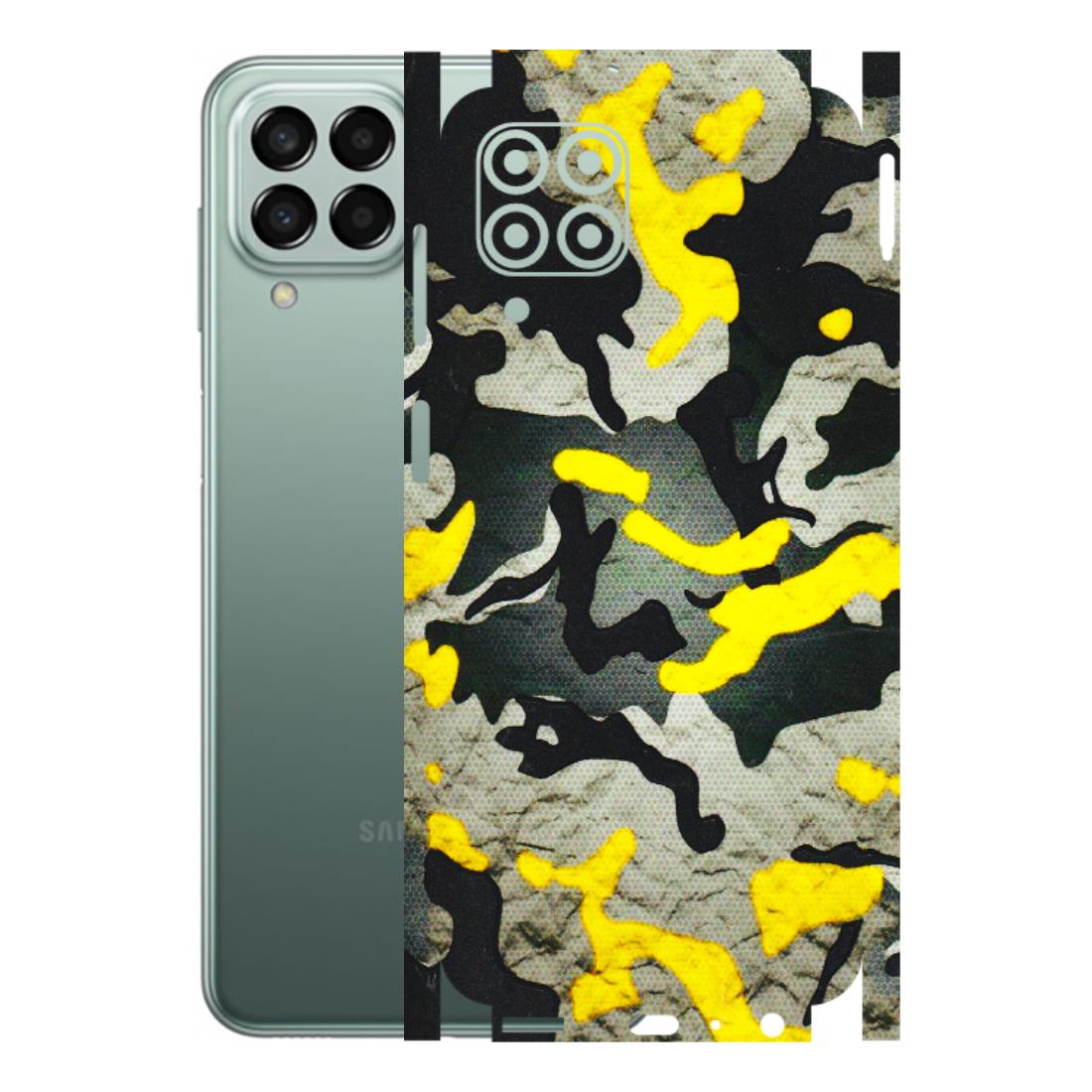 Samsung M/F/Note/Flip and C Phone Skins (All Models) - Yellow Camouflage - 3D Embossed Finish (L-61) Samsung Galaxy M33 (5G)