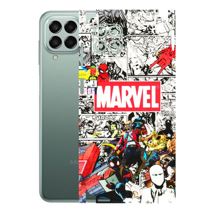 Samsung M/F/Note/Flip and C Phone Skins (All Models) - Marvel Colorful Comic - 3D Embossed Finish (L-64) Samsung Galaxy M33 (5G)