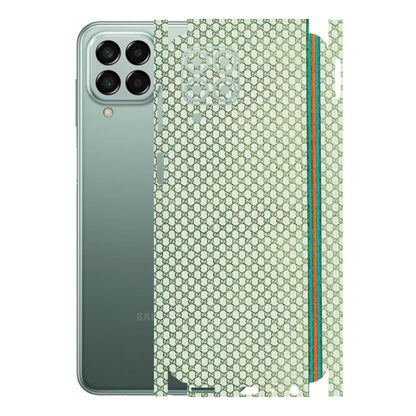 Samsung M/F/Note/Flip and C Phone Skins (All Models) - Gucci Fabric Pattern - 3D Embossed Finish (L-73) Samsung Galaxy M33 (5G)